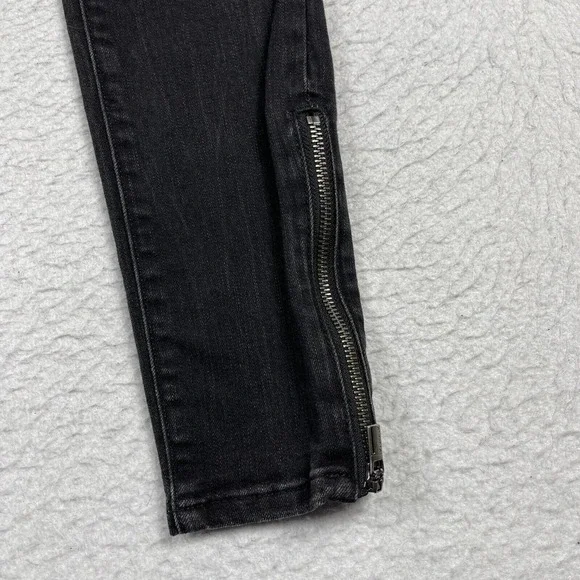 Athleta Jeans Womens 2 Sculptek Ultra Skinny Zip‎ Carbon Performance Minimal - Picture 5 of 16